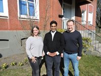 Nadja Düring, Pfarrer Puthussery, Dirk Hesener 